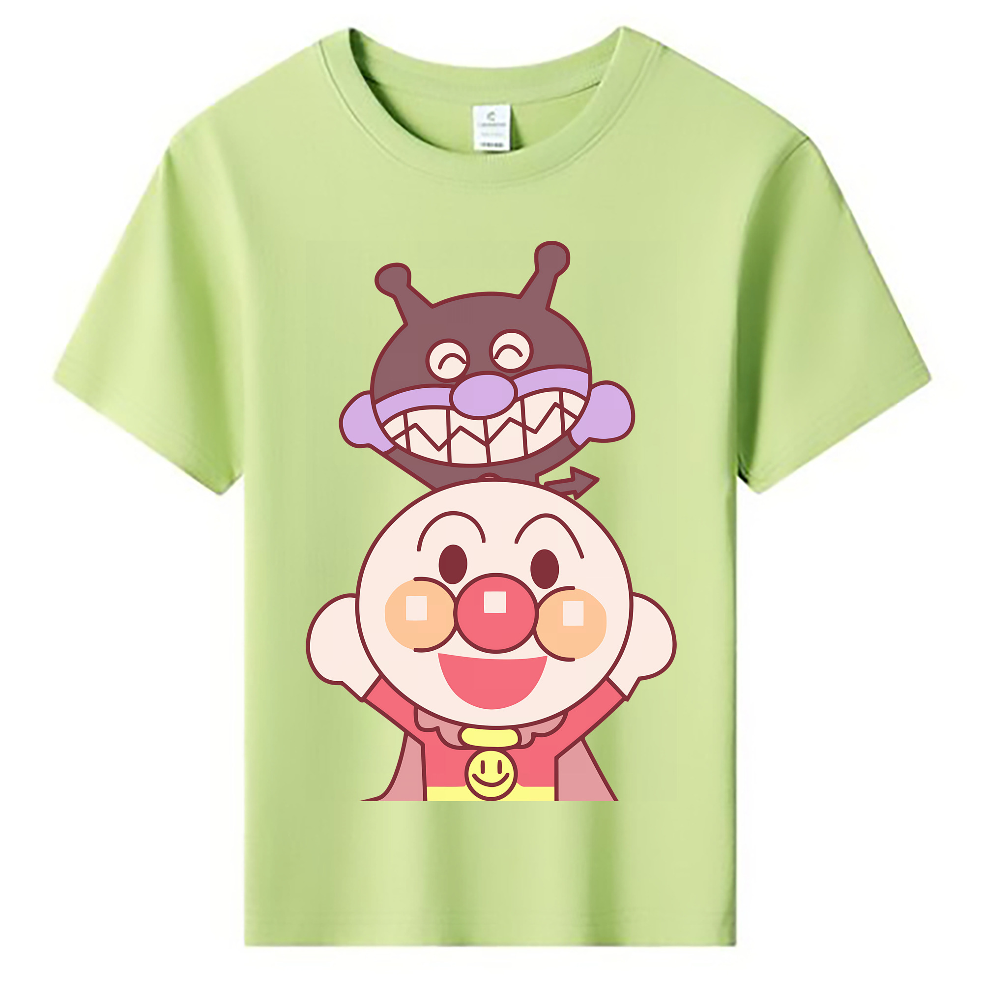 （画像用） アンパンマン Anpanman 綿100％キッズTシャツ（フロントプリント）